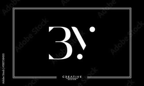 BY, YB, B, Y, Abstract Letters Logo Monogram