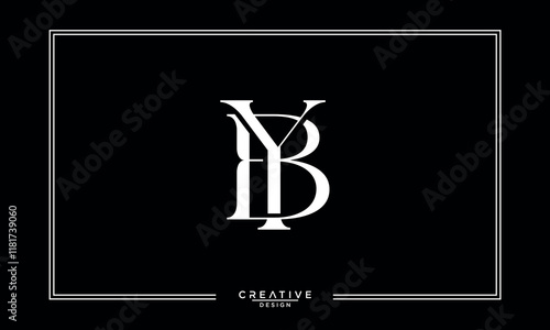 BY, YB, B, Y, Abstract Letters Logo Monogram