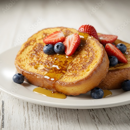 Toast with berries 