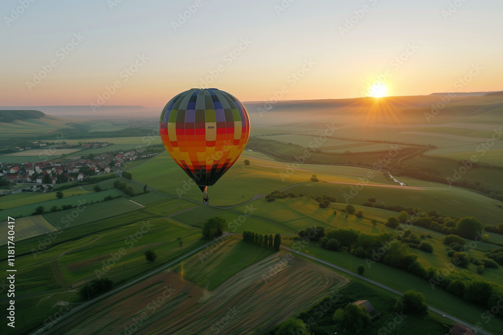 Luxury hot air balloon ride, travel and adventure concept. Luxury hot air balloon ride, travel and adventure concept.
