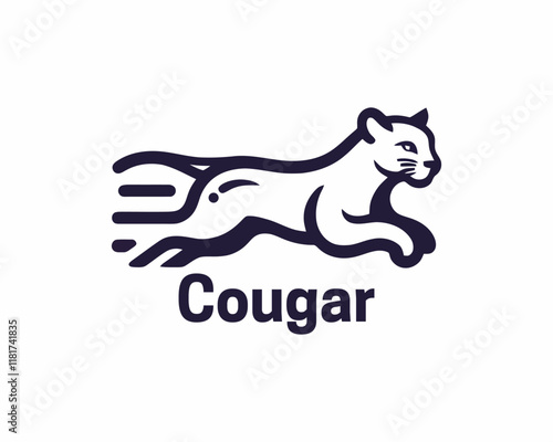 Cougar Logo Design Vector Illustration