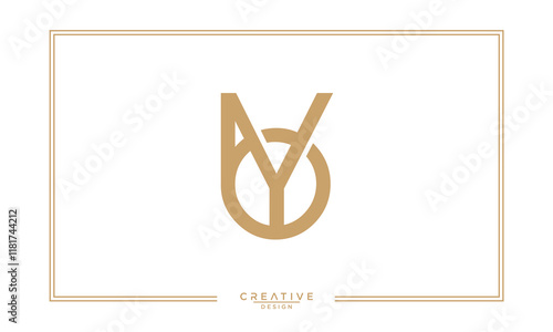 BY, YB, B, Y, Abstract Letters Logo Monogram