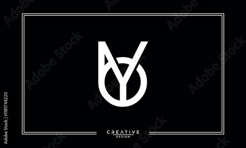 BY, YB, B, Y, Abstract Letters Logo Monogram