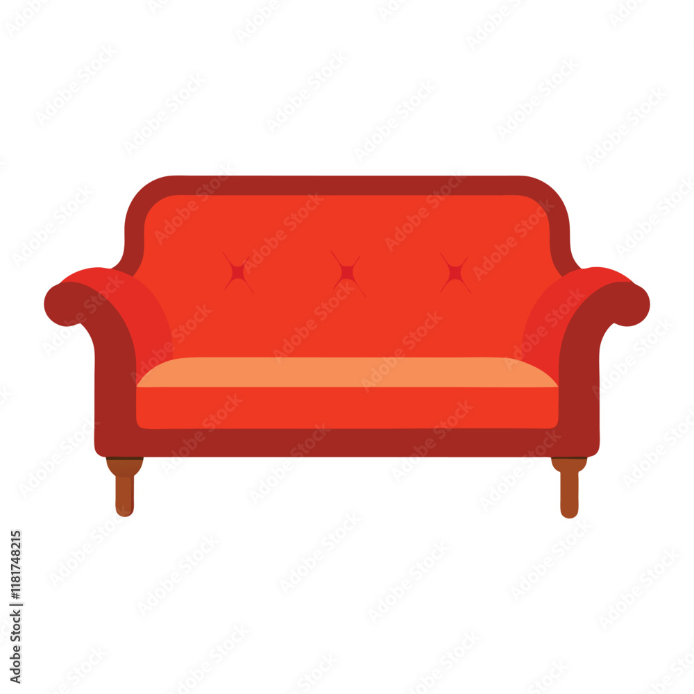 farmhouse sofa vector with a white background. farmhouse sofa vector with a white background.