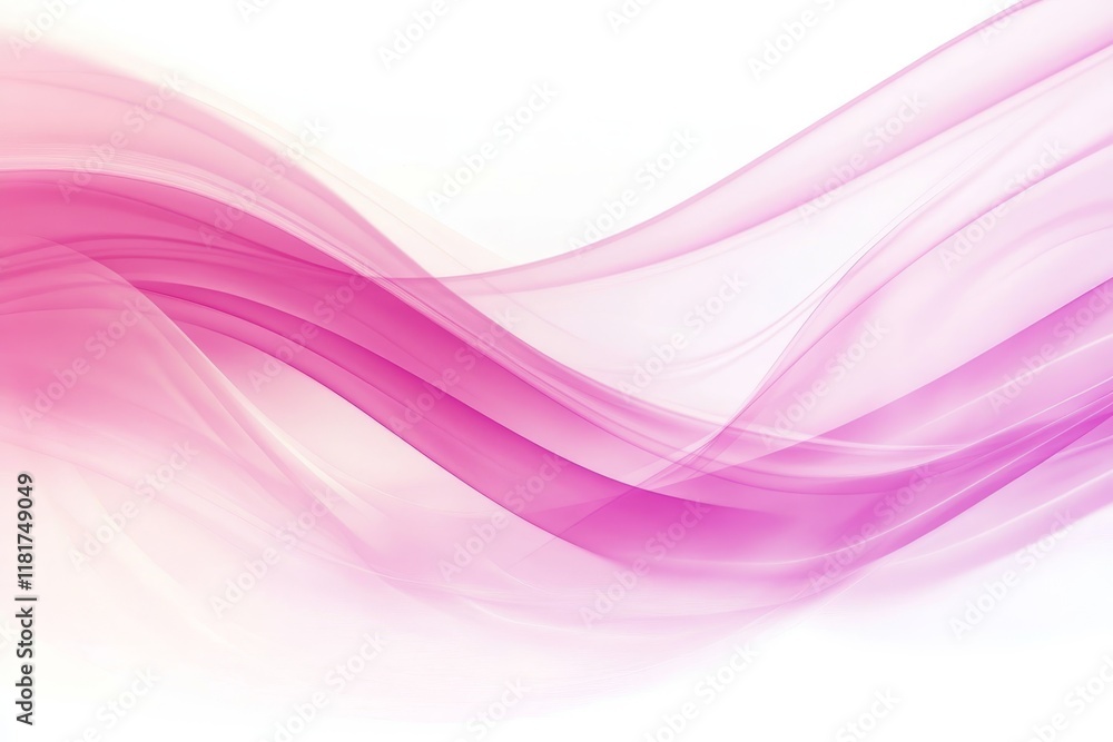 Fototapeta premium Ethereal Abstract Background with Flowing Pink Waves Creating a Serene Atmosphere for Design, Art, and Creative Projects in Soft Color Gradients and Light Effects