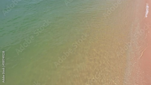 aerial view of sea and wave of Na Jomtien beach, Pattaya, Thailand photo