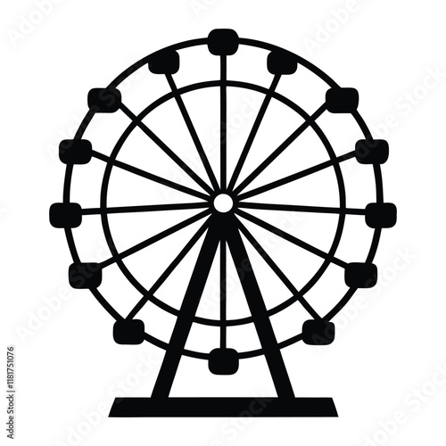 ferris wheel vector illustration