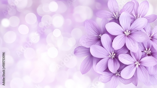 Wallpaper Mural Delicate Lavender Blossoms, Soft Bokeh Background Torontodigital.ca