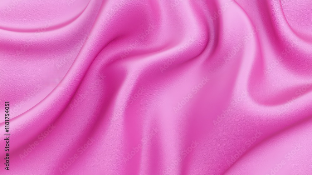 Obraz premium Stunning Pink Satin Fabric Texture: A Close-Up View of Exquisite Drape and Smooth Surface