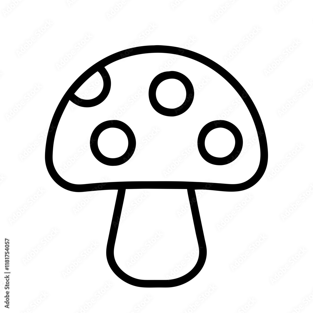 button mushroom icon, vegetables line art, vegetables vector - simple black line art icon of button mushroom perfect for logos, and vegetables-themed designs. button mushroom icon, vegetables line art, vegetables vector - simple black line art icon of button mushroom perfect for logos, and vegetables-themed designs.