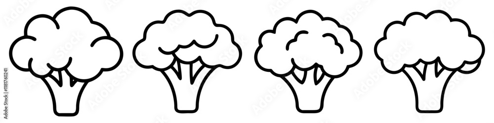 broccoli icon, vegetables line art, vegetables vector - simple black line art icon of broccoli perfect for logos, and vegetables-themed designs. broccoli icon, vegetables line art, vegetables vector - simple black line art icon of broccoli perfect for logos, and vegetables-themed designs.