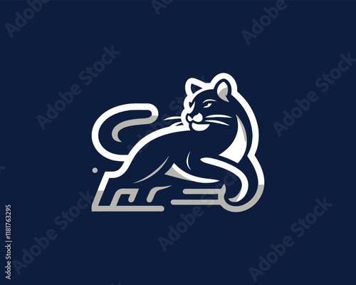 Cougar Logo Design Vector Illustration