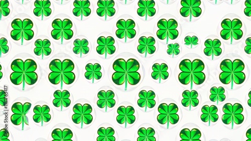 Cloud Platform Shamrock Design - Modern Abstract Pattern