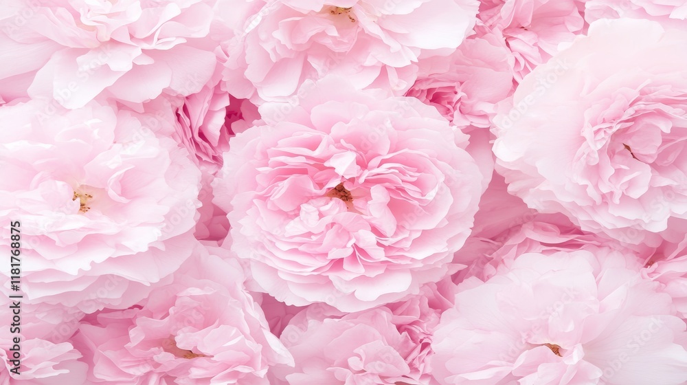 Delicate Pink Roses Close-Up Floral Background Delicate Pink Roses Close-Up Floral Background