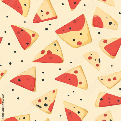 Havarti flat illustration, Havarti repetitive pattern photo