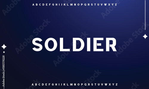 Modern abstract digital alphabet font. Minimal technology typography, Creative urban sport fashion futuristic font and with numbers. vector illustration