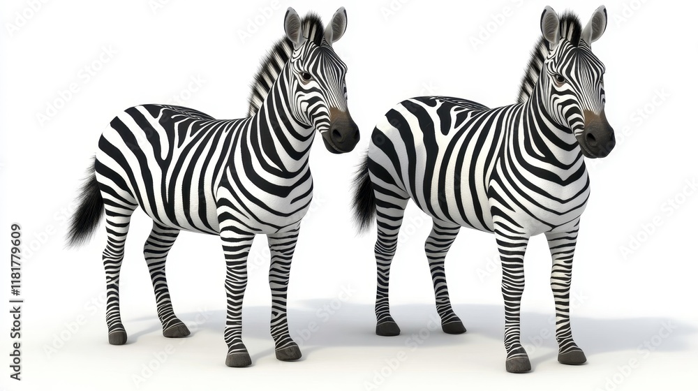 Fototapeta premium Zebra interaction african savannah animal photography natural habitat close-up wildlife conservation