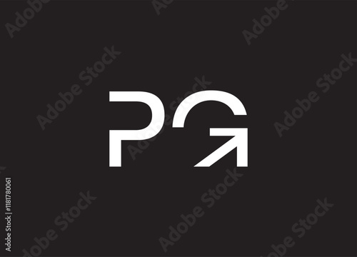 PG letter logo and initial logo design