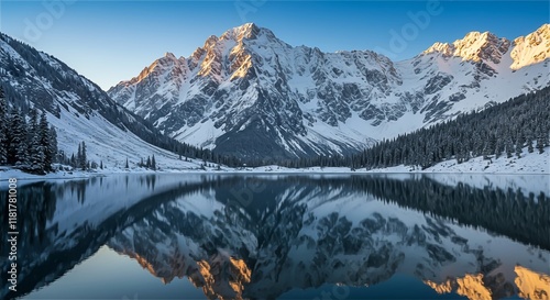 Wallpaper Mural mt rainier at sunrise Torontodigital.ca