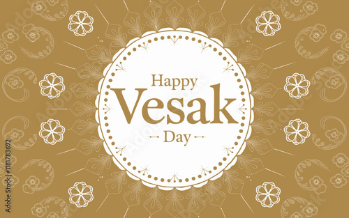 Elegant Vesak Day Greeting