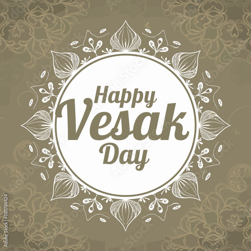 Elegant Vesak Day Greeting
