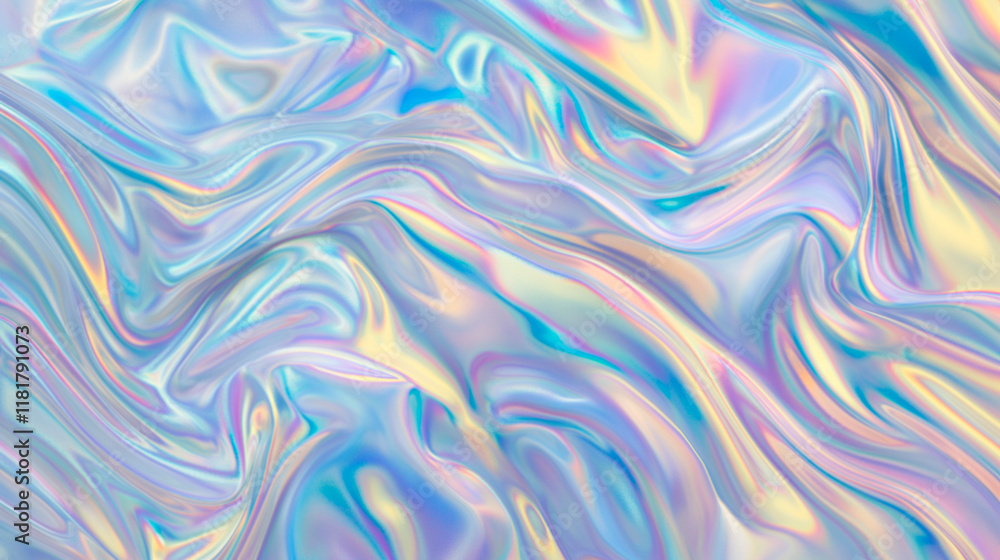 Holographic abstract background in pastel hues Holographic abstract background in pastel hues