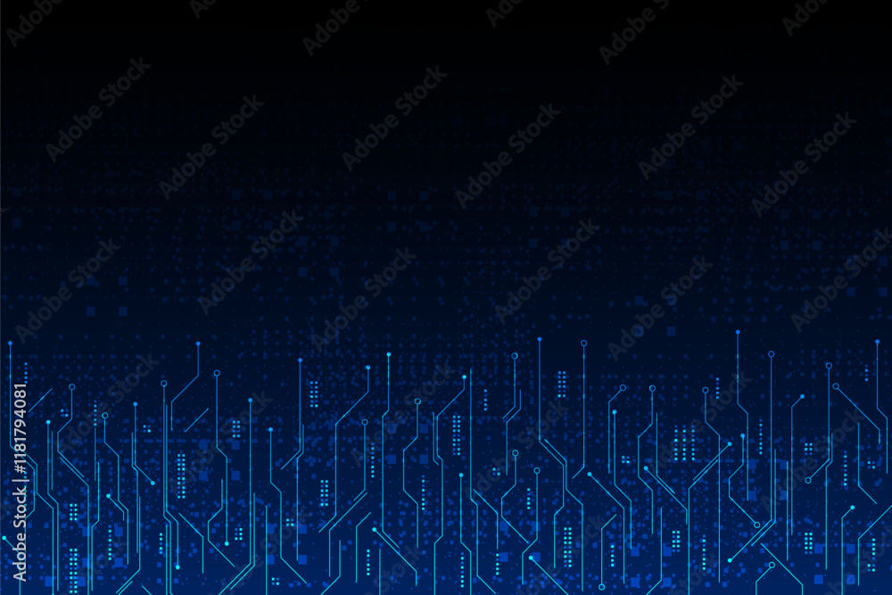 Fototapeta premium vector futuristic circuit board , Electronic motherboard , Communication and engineering concept , Hi-tech digital technology concept