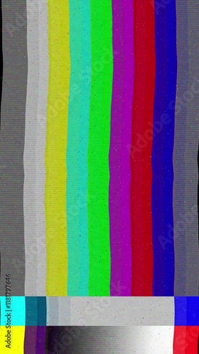 Color bars. Vertical format 9x16. Suitable for mobile phones, websites, etc.