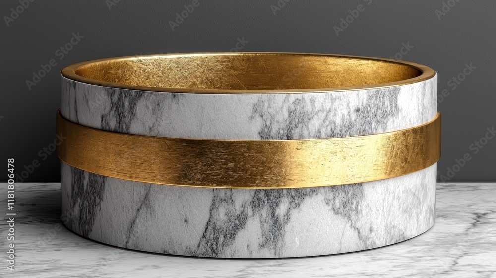 Luxurious Marble and Gold Vessel Sink for Modern Bathroom Design Luxurious Marble and Gold Vessel Sink for Modern Bathroom Design
