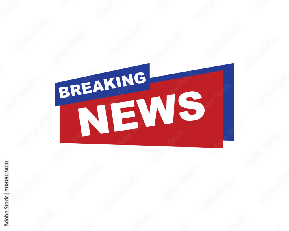 Vector illustration breaking news background, Live Breaking News headline with blue and red color background
Vector illustration breaking news background, Live Breaking News headline with blue and red color background