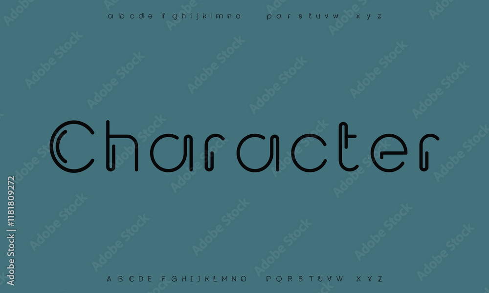 Fototapeta premium Minimal modern logo alphabet fonts. Typography minimalist urban sana serif digital fashion future creative logos fonts. vector illustration