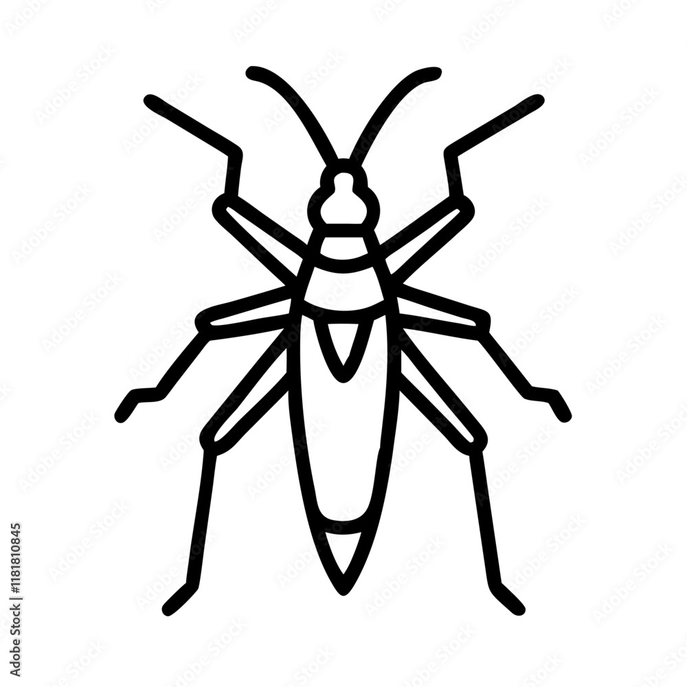 grasshopper icon, animals line art, animals vector - simple black line art icon of grasshopper perfect for logos, and animals -themed designs. grasshopper icon, animals line art, animals vector - simple black line art icon of grasshopper perfect for logos, and animals -themed designs.