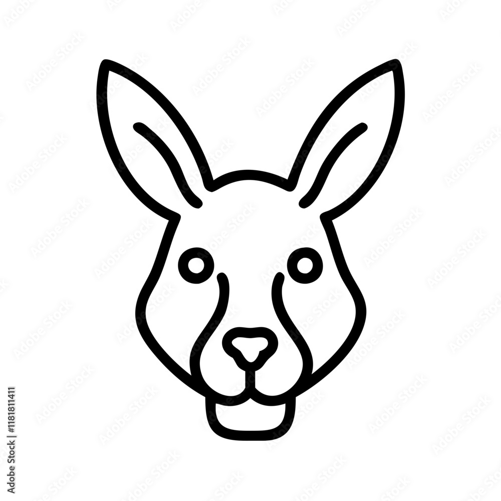kangaroo icon, animals line art, animals vector - simple black line art icon of kangaroo perfect for logos, and animals -themed designs. kangaroo icon, animals line art, animals vector - simple black line art icon of kangaroo perfect for logos, and animals -themed designs.