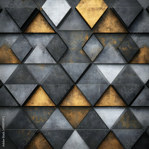 Wallpaper Mural Abstract 3D Geometric Background Torontodigital.ca
