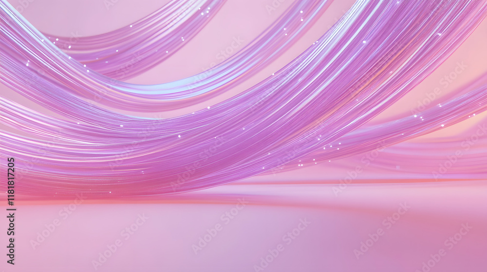 3d rendering of lavender colored fiber optic wires over pink background
3d rendering of lavender colored fiber optic wires over pink background