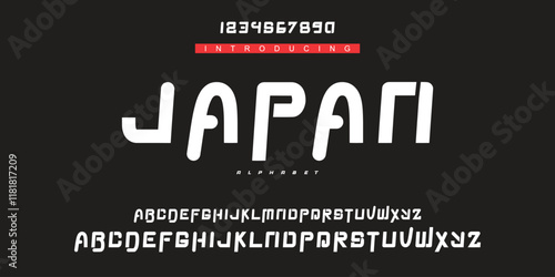 Modern Bold Heavy Font. Typography urban style alphabet fonts for fashion, sport, technology, digital, movie, logo design, vector illustration