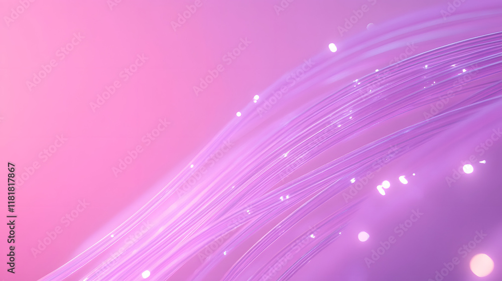 3d rendering of lavender colored fiber optic wires over pink background
3d rendering of lavender colored fiber optic wires over pink background