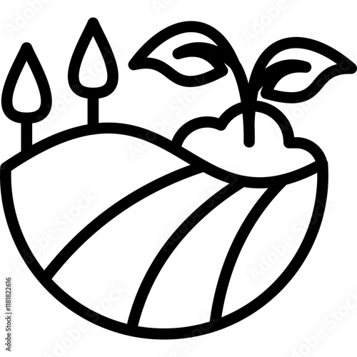 Agriculture line icon