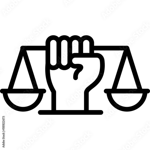 Labor Rights line icon