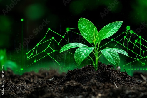 Growing Plant Sprout  Seedling  Agriculture  Technology  Green Growth photo