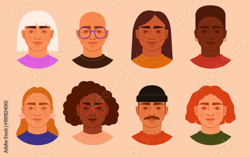 Portraits de personnes de tous âges et origines