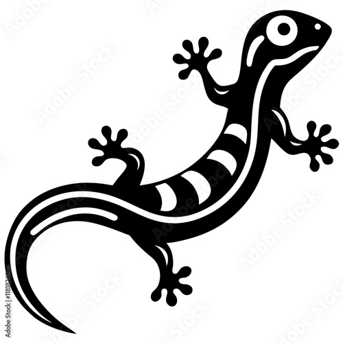 gecko  on a white background