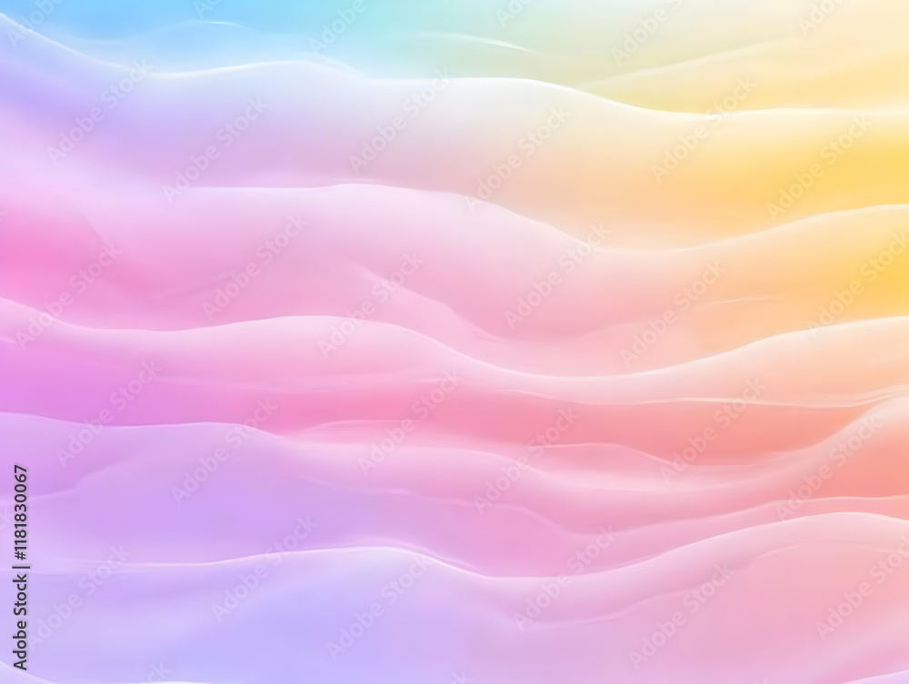 Obraz premium Pastel Wave Abstract Background