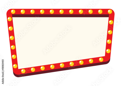 Retro lightbox template different shape