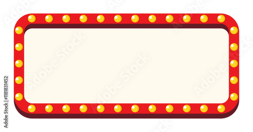 Retro lightbox template different shape