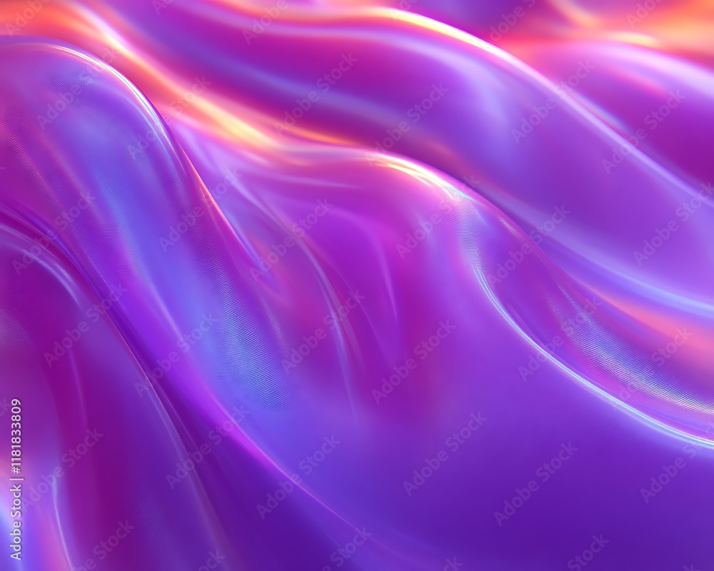 Abstract iridescent purple and pink flowing waves. Abstract iridescent purple and pink flowing waves.