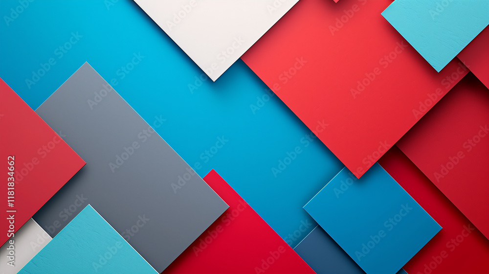 Abstract Geometric Colorful Design with Overlapping Rectangles Illustration, Perfect for Modern Backgrounds and Graphics Abstract Geometric Colorful Design with Overlapping Rectangles Illustration, Perfect for Modern Backgrounds and Graphics