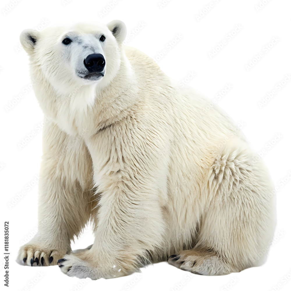 Fototapeta premium Majestic Polar Bear Standing Proudly in the Snow