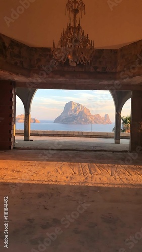 Una tarde en una casa abandonada con vistas a Es Vedra photo