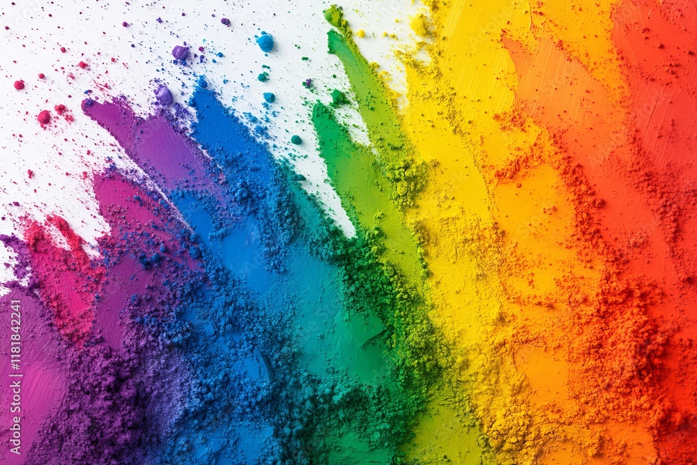 Vibrant Colorful Powder Explosion on White Background Capturing the Essence of Creativity and Artistic Expression in a Dynamic Display of Colorful Hues Vibrant Colorful Powder Explosion on White Background Capturing the Essence of Creativity and Artistic Expression in a Dynamic Display of Colorful Hues